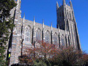 The chapel at Duke in NC