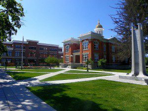 An old courthouse in Cache Valley, Utah
