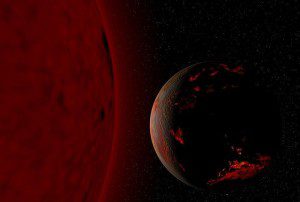 Red giant and dead planet
