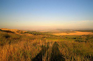 Tel Gezer at sunset