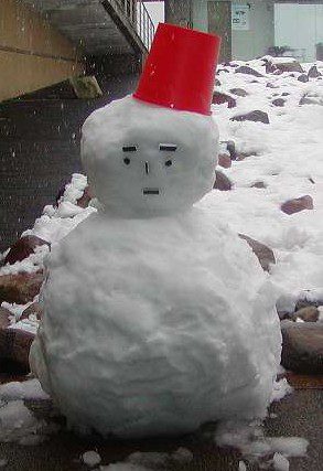 A snow man