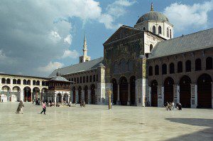 The Grand Umayyad Mosque, in Damascus, Syria