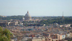 Vatican City from a distance