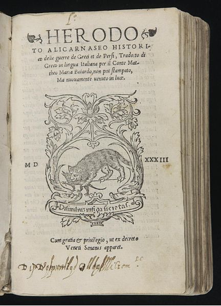 A rare book version of Herodotus