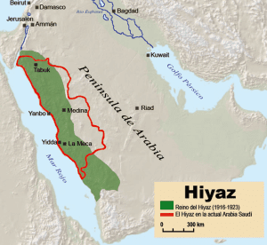 A map of the Hijaz
