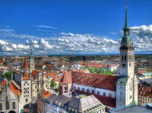 Aussicht von München
