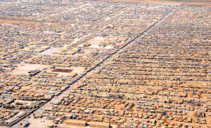 A Syrian refugee camp