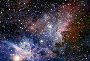 The Carina Nebula, mit Farben