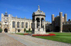 In the Great Court at Trinity
