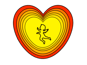 A Valentine's heart. Not a good one.