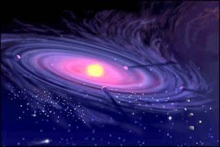 An artist's image of a galaxy