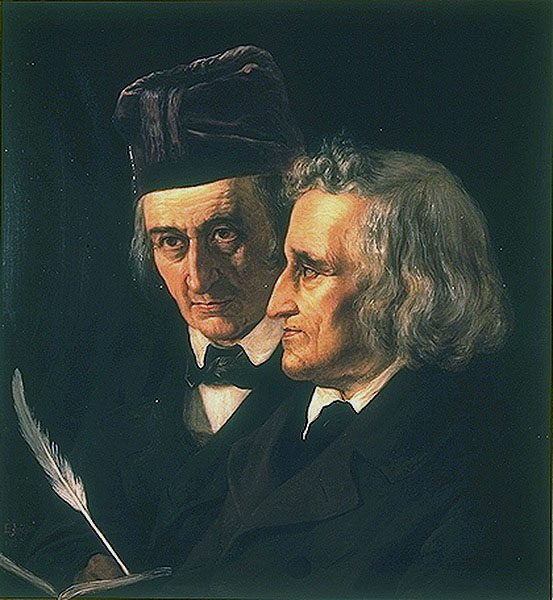 Doppelporträt der Brüder Jacob und Wilhelm Grimm