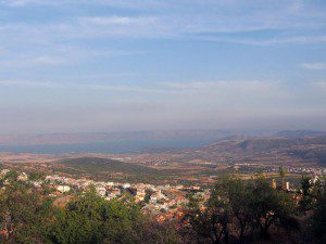 Kineret in the distance, from the Upper Galilean hills