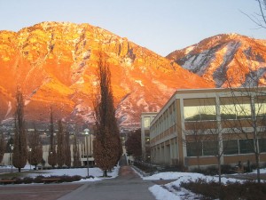 Sunset over BYU