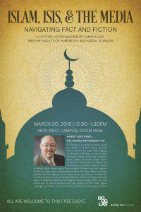 Poster for Douglas College lecture
