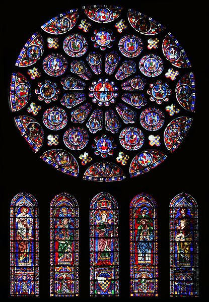 Chartres south rose window