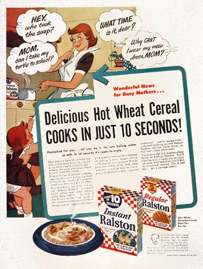 A 1950s Ralston cereal ad.