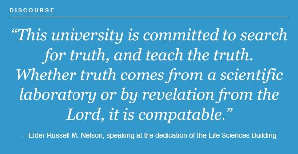 Quote from RMN at dedication of LSB at BYU