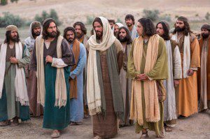 Jesus, with disciples