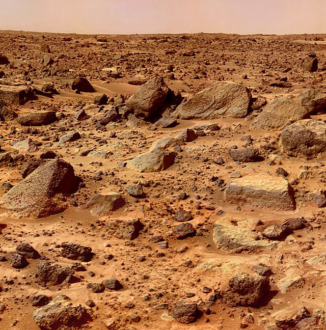 A NASA photo of the Martian surface