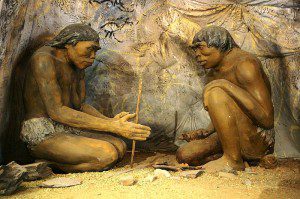 Two cavemen