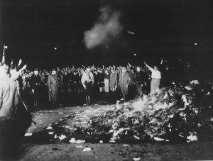 Nazis burn books.