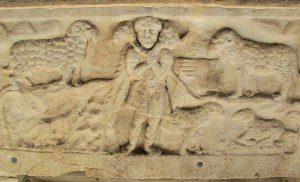 Sarcophagus image of "Good Shepherd"