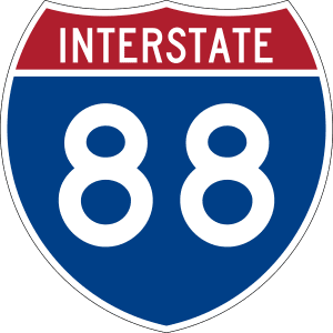 Interstate 88 sign