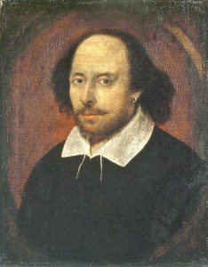 An old portrait of William Shakespeare