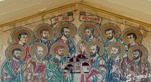Christ's original Twelve (excepting Judas, who's been replaced)