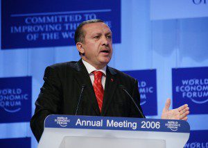 Erdogan in 2006, at Davos