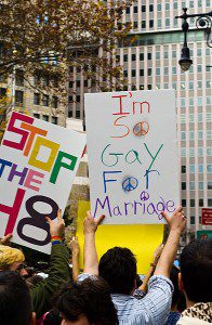 Gay rights demonstration