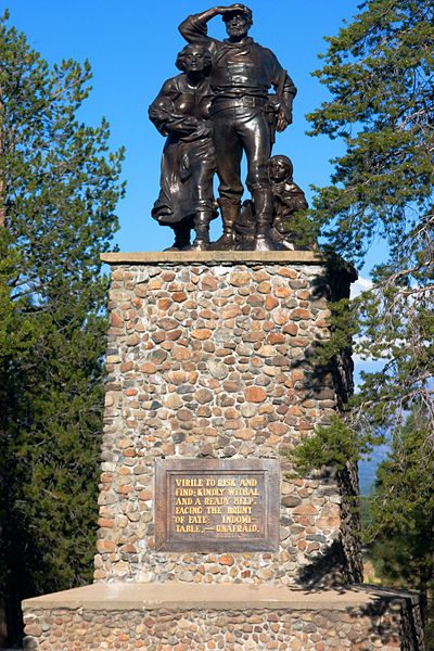 Donner Party statue, California