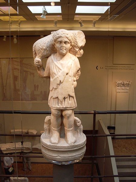 The Good Shepherd, Corinthian, 4th Cent.