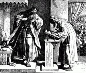 Josiah, depicted in a German Holzschnitt