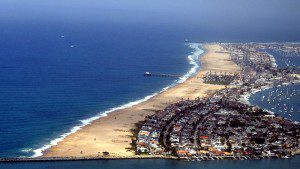 The Balboa Peninsula, from the air