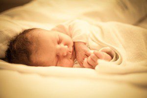 A sleeping neonate