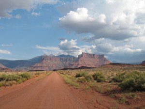 Near Moab, Utah, along a dirt road