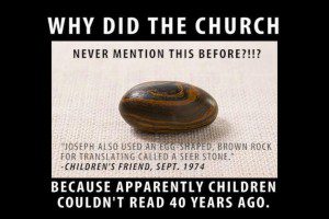 Church conceals seer stone!
