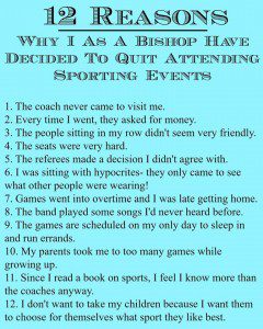 Quitting sporting events