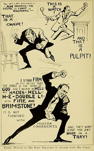 Billy Sunday cartoon