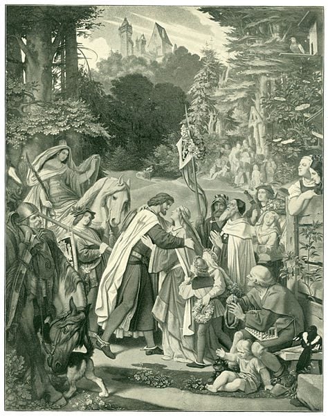 Graf von Gleichen mit seinen zwei Frauen