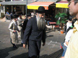 Probably Hassidim, in Jerusalem, Israel
