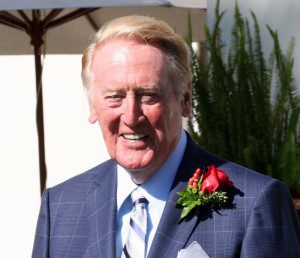 Vin Scully just before Rose Parade