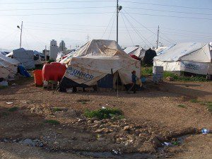 A Kurdish refugee camp in Iraq