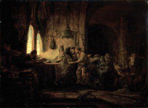 Rembrandt, Laborers in Vineyard