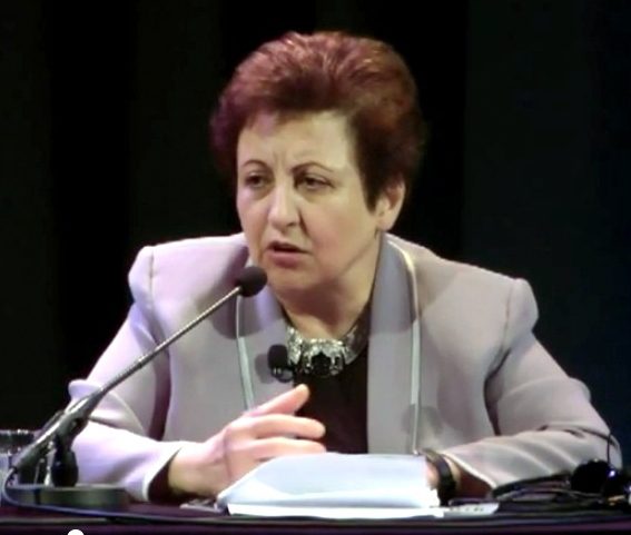 Ms. Ebadi in the Netherlands