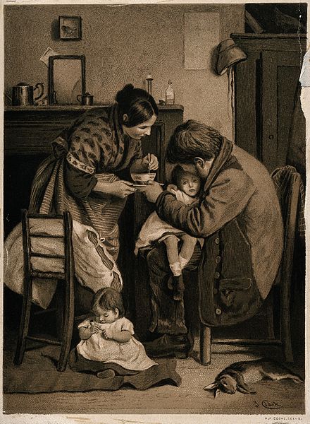 Mom and Dad and two kids