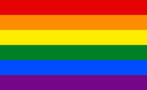 The rainbow gay flag