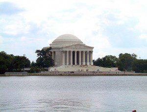 Across the Potomac Basin to the Jefferson Memorial